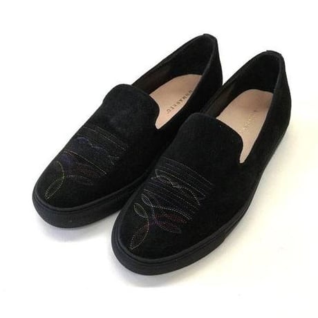 UNMARKED "embroidery slip-on sneaker”(black)unisex