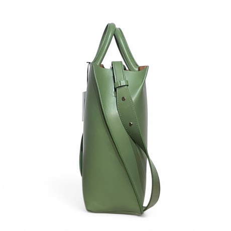 Courtney orla "slope tote M [w/srap] cow leather"  (army)
