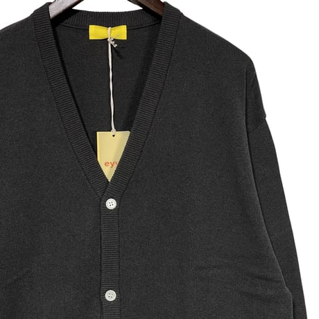 eyya"cotton boucle yarn cardigan"(charcoal)unise