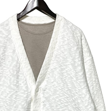 Jackman"slub knit cardigan"(white) unisex