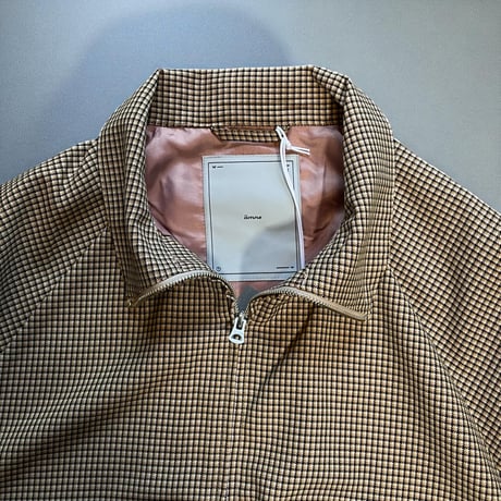 amne"NON MULESED CHECK"covered blouson(ivory)unisex