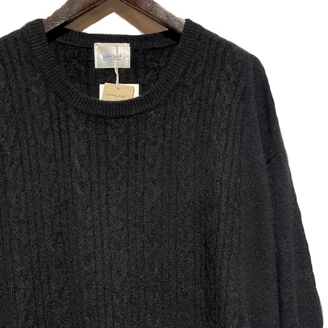 yoused "BLK cashmere widesweater(black asst)unisex (B)