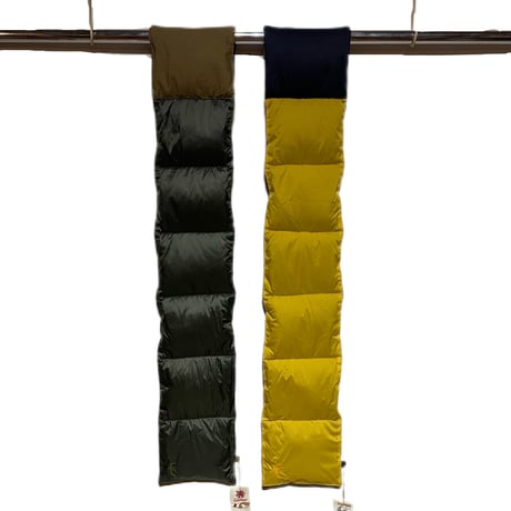 Slow Hands "cotton twill down neck warmer for ARCHIVE"