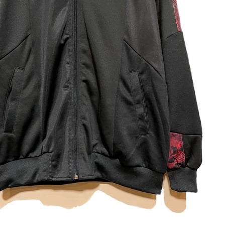 yoused"patchwork loose jog top"(black.E)unisex