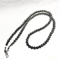 indian jewelry "Old Navajo Silver Beaded Necklace"