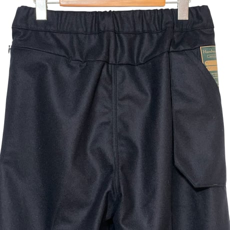 ASEEDONCLOUD"Handwerker wool flannel HW hands free trousers"(navy)unisex