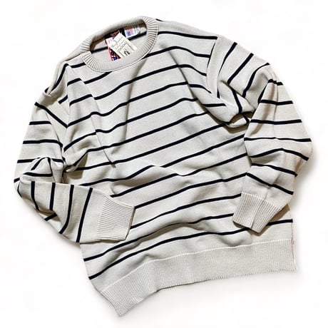 Brimwick U.S.A "stripe cotton crewneck" (natural)unisex