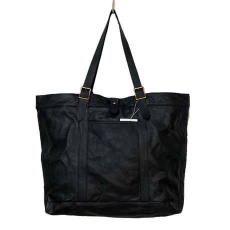 yoused"remake leather tote bag"(black)unisex
