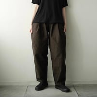 COLINA CAPERTICA "natural dyed moleskin Peg Top Easy Pants"(log wood) unisex