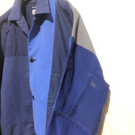TigreBrocante"euro work remake stallman coat"(navy asst)L-size