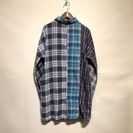 TigreBrocante"mix flannel check stallman coat"(fade)unisex