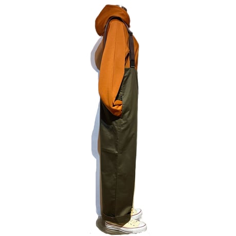 TigreBrocante "10oz coma chino liner salopette"(brown) women's