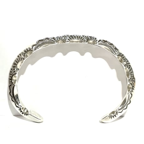 indian jewelry "Ray Adakai(navajo)"triangle zigzag bangle(B)