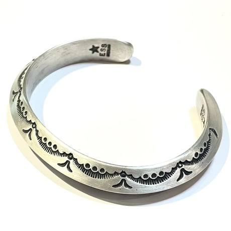 indian jewelry " Edison Sandy Smith(navajo)" triangle bangle(B)