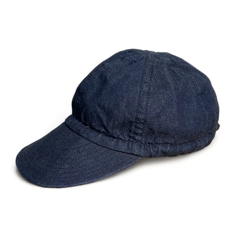 TigreBrocante"10oz denim&cotton satin A-64 cap (unisex)