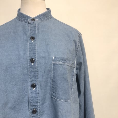 TigreBrocante"indigo chambray india stand shirts"(fade)unisex