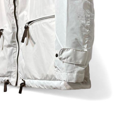 dip ltd "military type reflective nylon padding hooded jacktet" (white)unisex