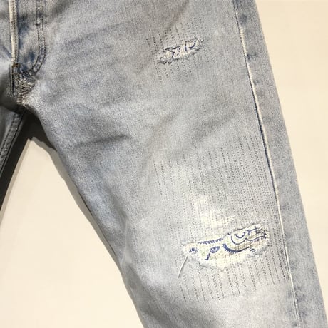 KNIFEWING "rebuild series" used US Levi's bandana remake(86E)unisex