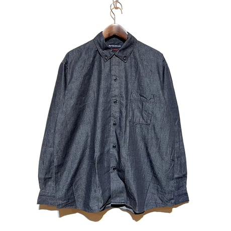 TigreBrocante"6oz denim button down open L/S shirts"(indigo)unisex