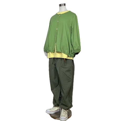 TigreBrocante"swae 天竺 ballon cardigan"(mist green)women's