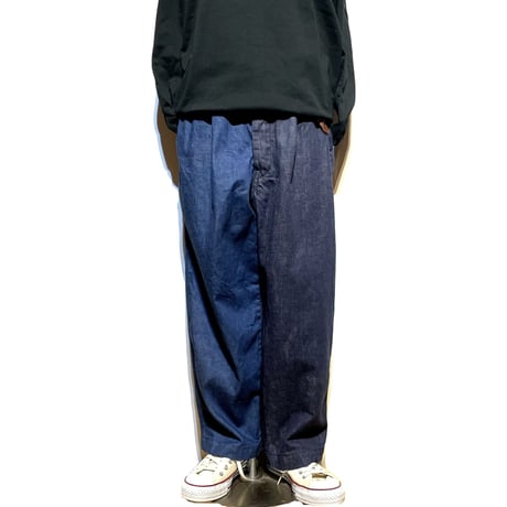 FUNSET OF ART “denim crazy fool pants"(indigo)unisex