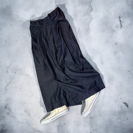 TigreBrocante"6oz denim hakama pants“(indigo)women's