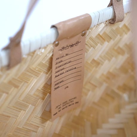 Butler Verner Sails "bamboo×leather market basket"  (S)
