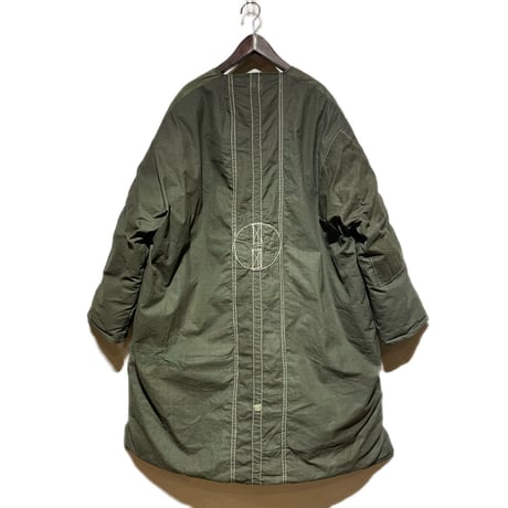 Slow Hands "recycle tent down coat for ARCHIVE"(olive)M-A(unisex)