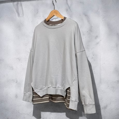 CAERULA PER LIGHTS"Crew Sweat"(gray)unisex
