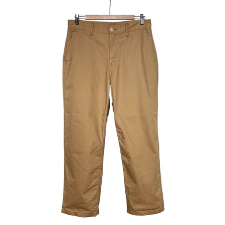 TigreBrocante"cotton herringbone back pocket cargo pants“(beige)unisex
