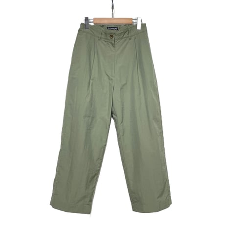 TigreBrocante"nylon tusser comodo 9分丈 slacks"(green)women's