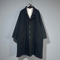H.UNIT "Wool raglan atelier coat" (black) unisex