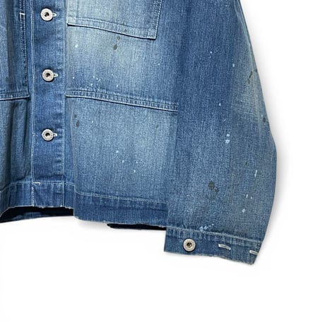 H.UNIT "Denim P-44 jacket used wash" (indigo) unisex