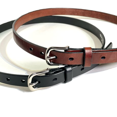 Cellar Leather U.S.A "skinny leather belt" (unisex)