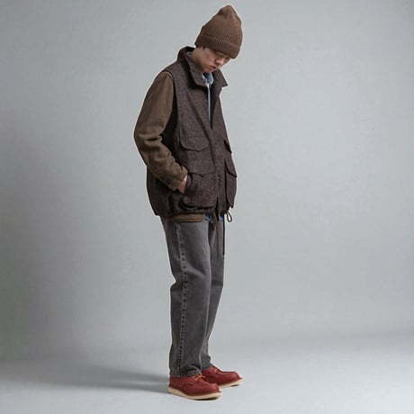 PORTRAITE"over vest"(brown tweed)unisex