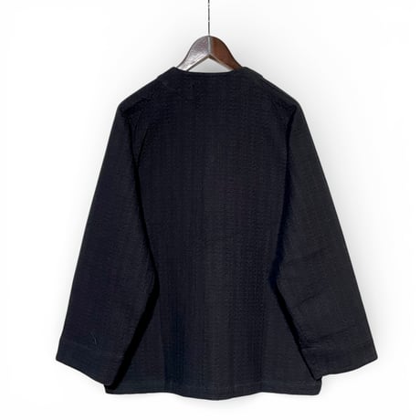 Slow Hands "dobby waffle festival jacket"(black)unisex
