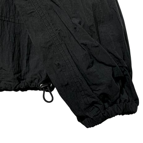 TigreBrocante"cotton nylon washer no collar jacket(black)women's