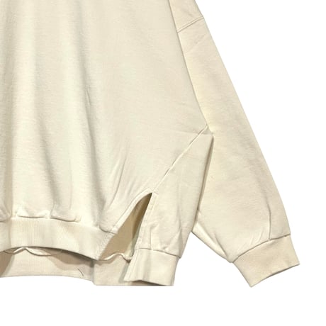 CAERULA PER LIGHTS"french terry crew sweat"(natural)unisex