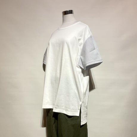 CAERULA"30 single jersey × broad plo T"(white×stripe) women's
