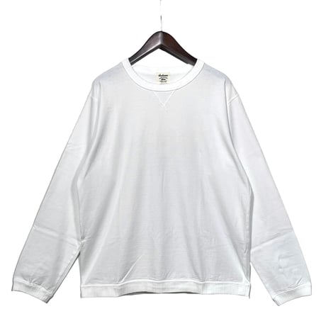 Jackman"rib L/S T-Shirt"(white)unisex