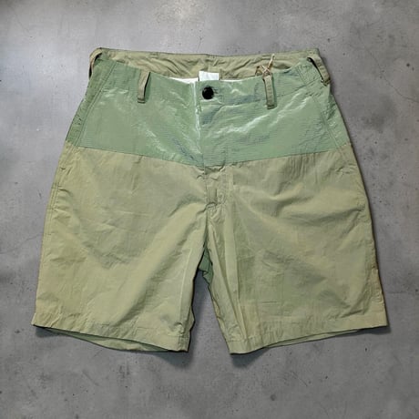 dip ltd "60/40 cloth switching short pants" (khaki×lt green)unisex