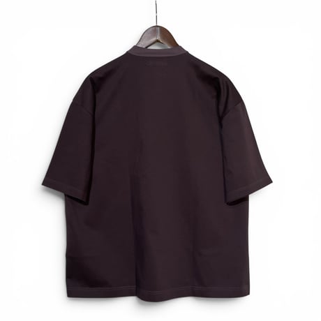 TigreBrocante"high density jersey henley neck venice S/S T"(dark brown)unisex