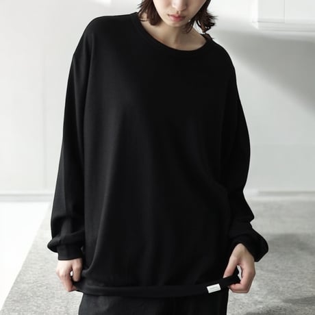 COLINA "CAPERTICA Super140s Washable Wool MW_Jersey / Wool Trainer" (black)unisex