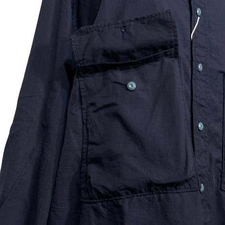 FUNSET OF ART “ indigo gabadine camper work shirts"(indigo)unisex