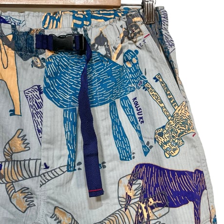 TigreBrocante "livery animals print herringbone easy shors" (unisex)