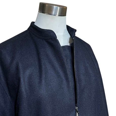 ASEEDONCLOUD"Handwerker wool flannel HW zip dress"(women's)