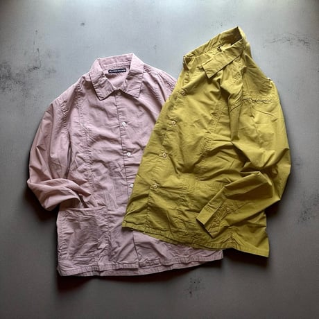 TigreBrocante"100-/broad afro cuban long sleeve shirts"(pink beige)unisex