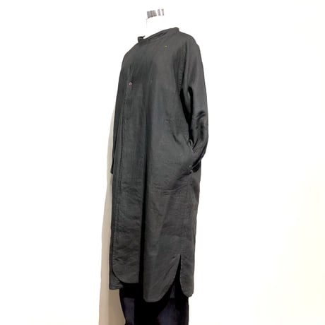 Slow Hands "fine linen gown "(fade black)unisex