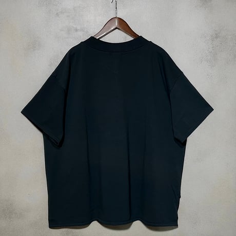 CAERULA PER LIGHTS"30/Jersey V neck wide T"(black)unisex