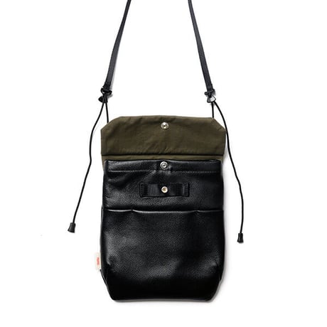 nunc  "vertical flap shoulder bag water repellent leather "